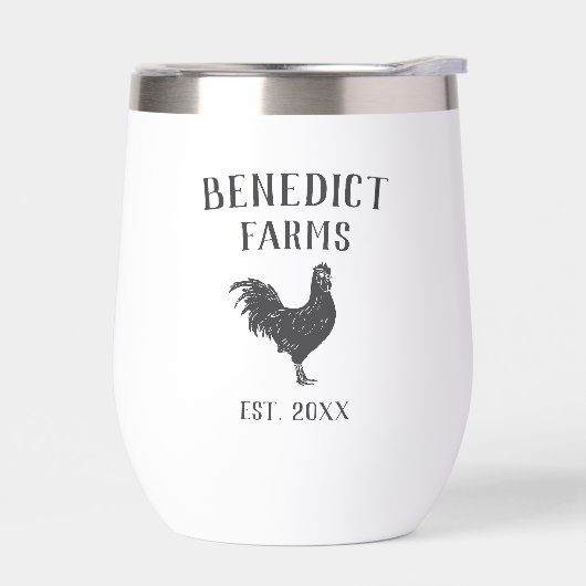 Rustic Chicken Personalised Boerderij Name (Links)