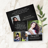 Rustic Christelijk Afstuderen Announcement Verse Kaart