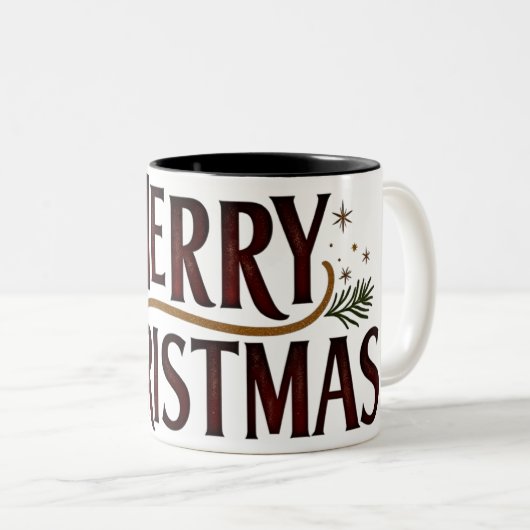 Rustic Christmas Cheer Mug (Devant droit)