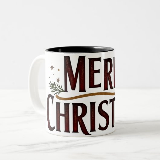 Rustic Christmas Cheer Mug (Devant gauche)