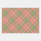 Rustic Christmas Plaid Red and Green Inpakpapier Vel (Voorkant 3)