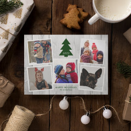 RUSTIC CHRISTMAS TREE Photo Collage