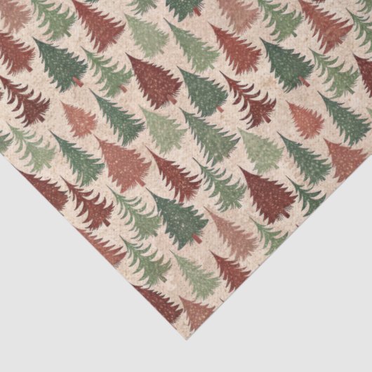 Rustic Christmas Tree Tissuepapier (Detail)