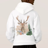 Rustic Christmas Tree with Brown-Beige Watercolor  (Dos)