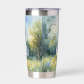 Rustic Church Path in Wildflower Meadow Geïsoleerde Drinkbeker (Links)