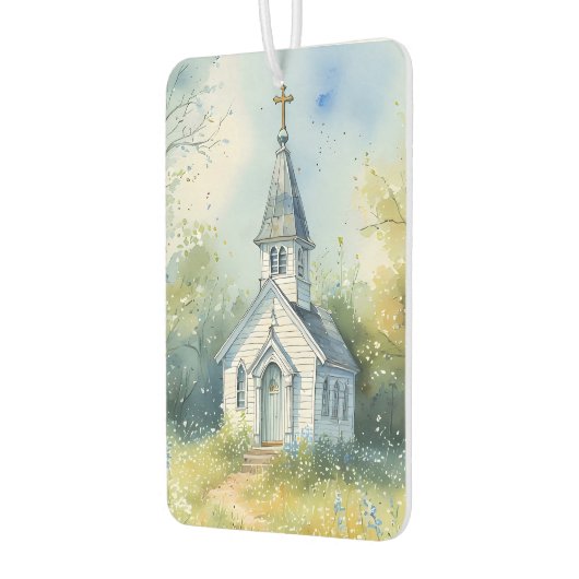 Rustic Church Path in Wildflower Meadow Luchtverfrisser (Links)