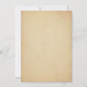 Rustic Citrouille Invitation Anniversaire Premier  (Dos)