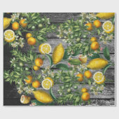 Rustic Citrus Garden Cadeaupapier (Vlak)