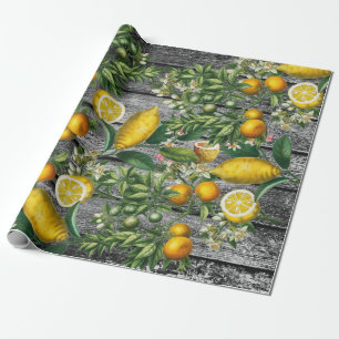 Rustic Citrus Garden Cadeaupapier