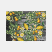 Rustic Citrus Garden Fleece Deken (Voorkant (Horizontaal))