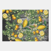 Rustic Citrus Garden Inpakpapier Vel (Voorkant 3)