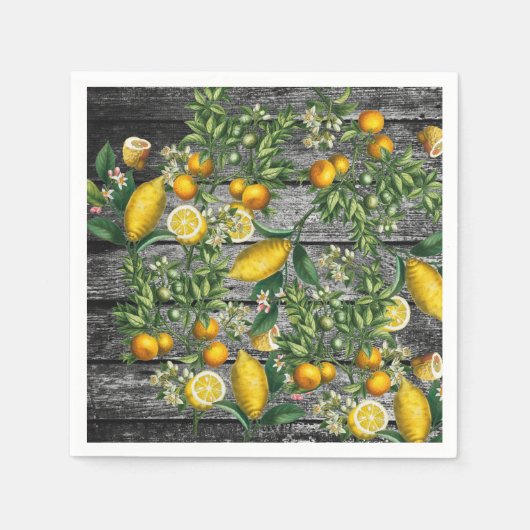Rustic Citrus Garden Servet (Voorkant)