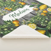 Rustic Citrus Garden Sherpa Deken (3/4)