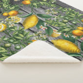 Rustic Citrus Garden Sherpa Deken (3/4)