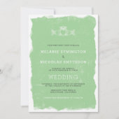 Rustic Claddagh Irish bruiloft nodig, 3991 Kaart (Voorkant)