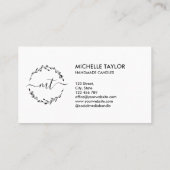 Rustic Classic Lavender Wreath Logo Visitekaartje (Achterkant)