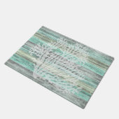Rustic Coastal Decor Coral Deurmat (Schuin)
