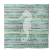 Rustic Coastal Decor Seahorse Tegeltje (Voorkant)