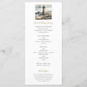 Rustic Coastal Lighthouse Programme de plage de bo (Dos)