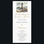 Rustic Coastal Lighthouse Programme de plage de bo<br><div class="desc">Programme de mariage personnalisé. Les éléments correspondants sont disponibles,  consultez la collection entière. Customisez ceci pour votre Mariage ou événement spécial.</div>