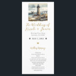 Rustic Coastal Lighthouse Programme de plage de bo<br><div class="desc">Programme de mariage personnalisé. Les éléments correspondants sont disponibles,  consultez la collection entière. Customisez ceci pour votre Mariage ou événement spécial.</div>