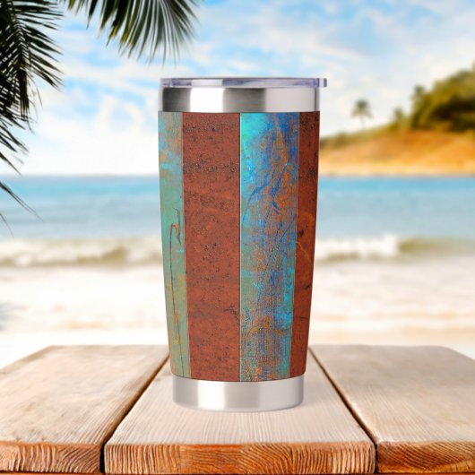 Rustic Coastal Water Bottle Geïsoleerde Drinkbeker (Strand)