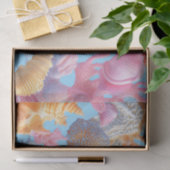 Rustic Coastal - Zeeschelpen, Zeesterren, Reef (18 Tissuepapier (Geschenk)