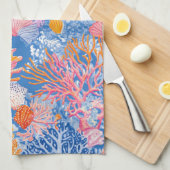 Rustic Coastal - Zeeschelpen, Zeesterren, Reef (19 Theedoek (Quarter Fold)