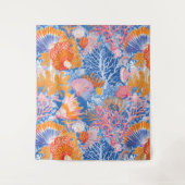 Rustic Coastal - Zeeschelpen, Zeesterren, Reef (19 Wandkleed (Voorkant)