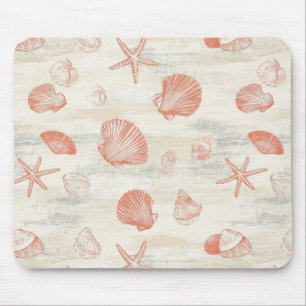 Rustic Coastal - Zeeschelpen, Zeesterren, Reef (29 Muismat