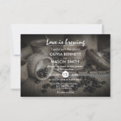 Rustic Coffee Bean-Love brasse la carte Mariage (Devant)