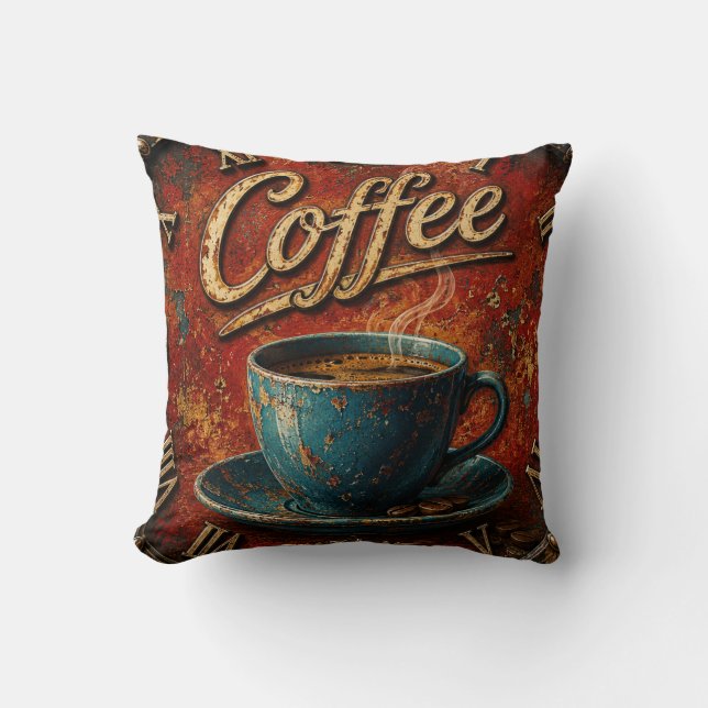 Rustic Coffee Kussen (Voorkant)