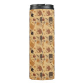 Rustic Coffee Love - Mok en hartpatroon (Achterkant)