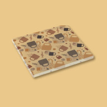 Rustic Coffee Love - Mok en hartpatroon