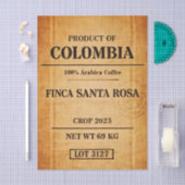 Rustic Colombian Coffee Burlap Sack FC6 Decoupage Tissuepapier (Craft)