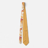 Rustic Color Halloween Pattern  Neck Tie Stropdas (Achterkant)