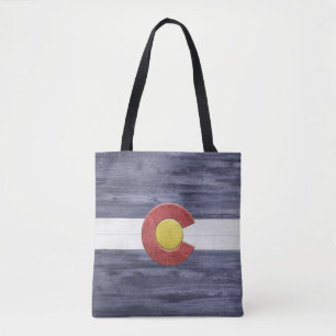 Rustic Colorado Flag Draagtas