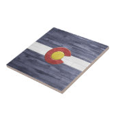 Rustic Colorado Flag Tegeltje (Zijkant)