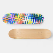 Rustic Colorful Skateboard (Horizontaal)