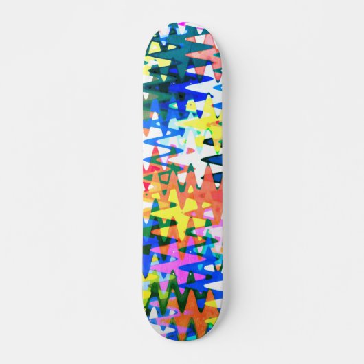 Rustic Colorful Skateboard (Voorkant)
