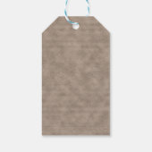 Rustic Company Gift Label, bruin & blauw Logo Cadeaulabel (Achterkant)