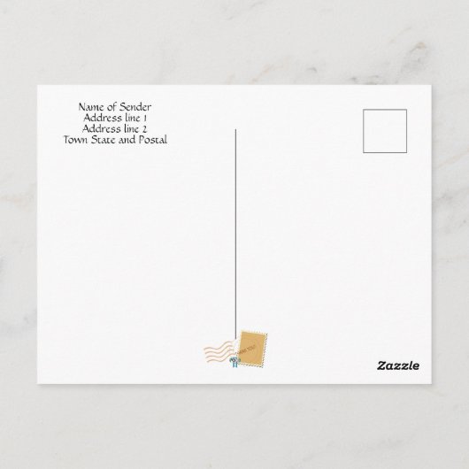 Rustic Compass Roos Hood Dank u Briefkaart (Achterkant)