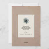 Rustic Conifer Waterverf Pinecones Foto Feestdagenkaart (Achterkant)