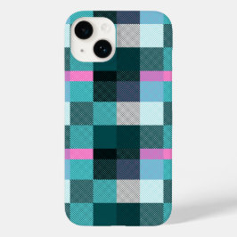 Rustic Contemporary Plaid Case-Mate iPhone 14 Hoesje