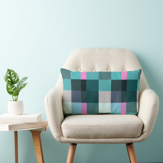 Rustic Contemporary Plaid Kussen (Stoel)