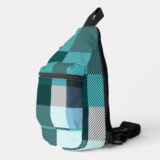 Rustic Contemporary Plaid Sling Bag (Rechterhoek)