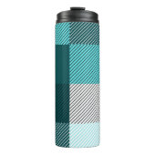 Rustic Contemporary Plaid Thermosbeker (Voorkant)