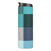 Rustic Contemporary Plaid Thermosbeker (Geroteerd rechts)