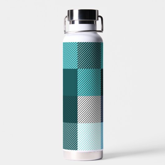 Rustic Contemporary Plaid Waterfles (Achterkant)