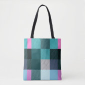 Rustic Contemporary Schotse ruit  Draagtas (Voorkant)